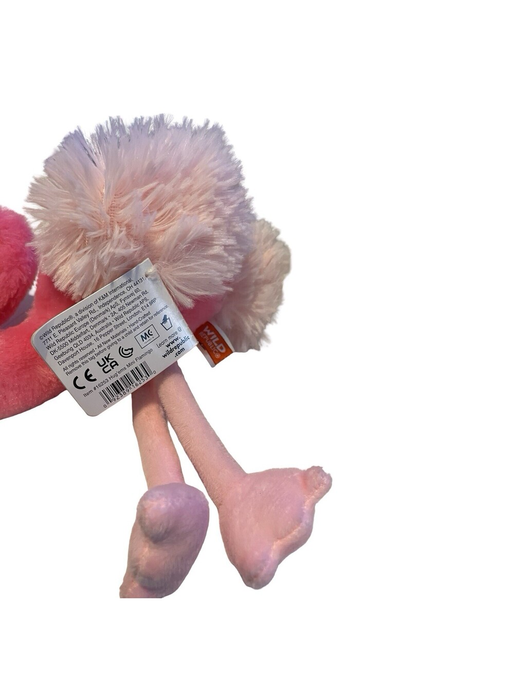 Wild Republic 8" Flamingo Plush Stuffed Animal Plush Pink Bird New - Picture 2 of 5